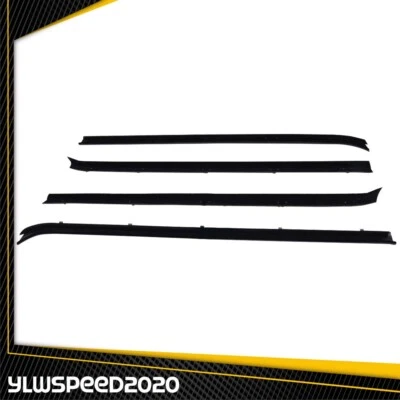 Window Sweep Felt Weatherstrip Seal Front Rear Fit For Chevrolet GMC Jimmy Door - Image 1 of 4