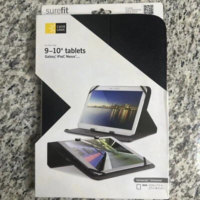 New Case Logic Universal 9-10” Tablets  Cover Stand (max 10.6”x7.2”) Black - Image 1 of 2