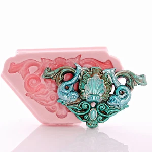 Scroll work Silicone Mold Fondant Chocolate Sugar Resin Polymer Clay Metal (749) - Picture 1 of 9
