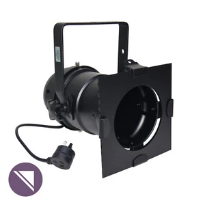 Par 46 Can Black with ES E27 Lamp Base, Colour Frame, Piggy Back Plug & LED Lamp - Picture 1 of 4