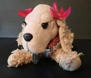 Poochie & Co Dog Puppy Purse Girls Pink Sequin Brown Poodle - Picture 1 of 11
