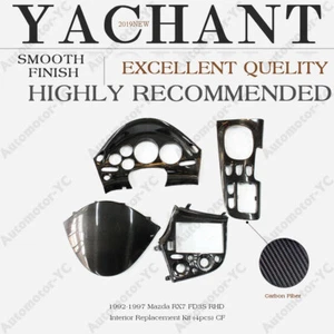 Carbon Trim Kit Fit For 92-97 Mazda RX7 FD3S RHD Interior Replacement Kit 4PCS - Foto 1 di 12