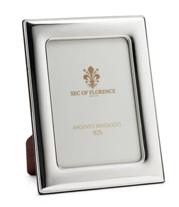 6”x8”in Hallmarked Solid 925 Sterling Silver Photo Frame 7180/15x20 wood back UK - Picture 1 of 9