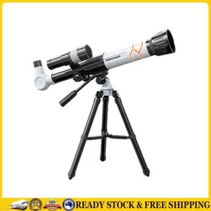 40 X Lens Kids Astronomy Telescope Multi-Coated Optics with Tripod (White) . - Picture 1 of 8
