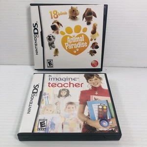 Animal Paradise (Nintendo DS, 2008) and Imagine Teacher (2006) - Picture 1 of 6