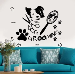 Hund Wandsticker Kunst Aufkleber Transfer Tierpflege Zitat - Bild 1 von 11