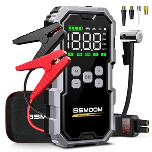 Portable Car Jump Starter & Air Compressor w/ LCD Screen, 6000A Booster Charger - Picture 1 of 13