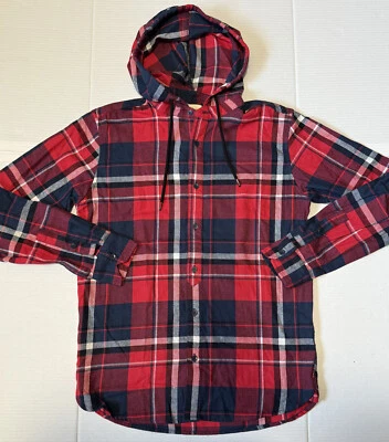 LEVI'S - Chaqueta Chaqueta Camisa a Cuadros Ligera Roja y Azul para Mujer - Talla Pequeña Foto 1 de 4