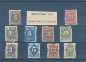 USA 1881 MH telepgraph stamps (CV $50) - Picture 1 of 1