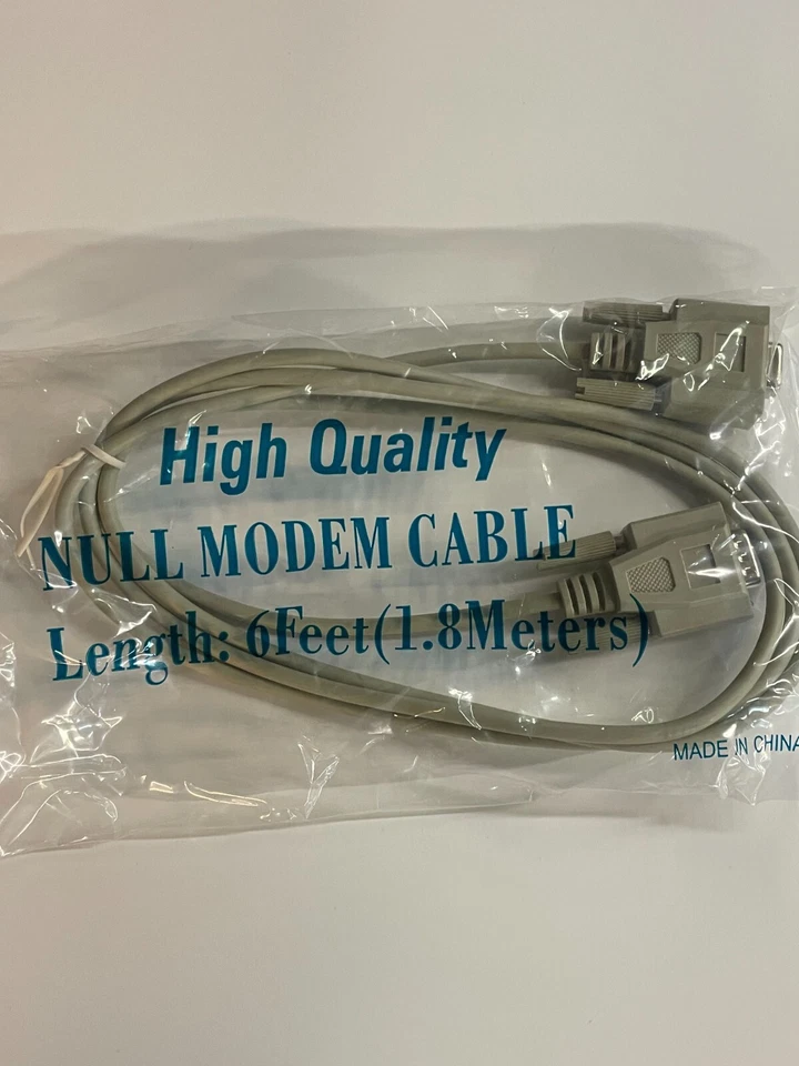 Cable serie módem nulo DB9 macho a hembra datos RS-232 Foto 1 de 1