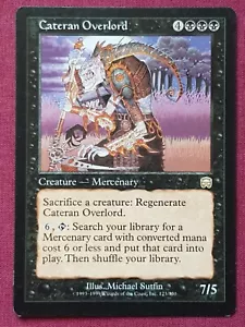 Magic The Gathering MERCADIAN MASQUES CATERAN OVERLORD black card MTG - Picture 1 of 2