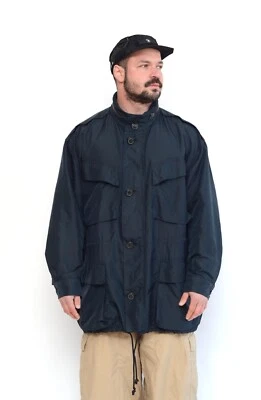 ISSEY MIYAKE Vintage Men's Navy Blue Nylon Multipocket Oversized Jacket Size L - Image 1 of 4
