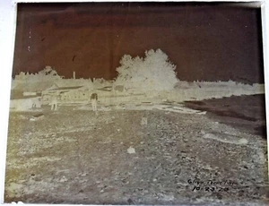 Ca.1923 Glass Photo Plate - Illinois Central Railroad Construction - IL py - Picture 1 of 4