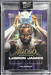 Tarjeta de baloncesto LeBron James 2024 Topps NOW® LJ40k 40k Career Pionts - Imagen 1 de 4