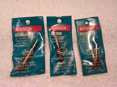 3 PC  BOSCH  CARBITE ROUTER BIT  SET  - Image 1 of 2