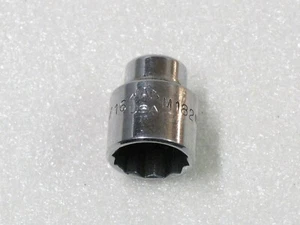 Mac Tools 9/16" Shallow  1/4" Drive 12 Point Chrome  Socket M182 - Picture 1 of 4