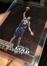 1999-00 Topps Finest Moments Going For Gold Team USA Kevin Garnett 682/1000!!