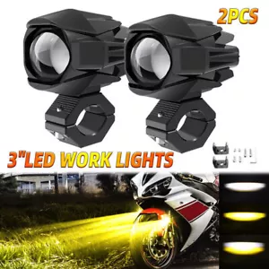 Pair 3" Cubes LED Work Light Fog Driving Lamp for Motorcycle ATV UTV Offroad - Picture 1 of 14