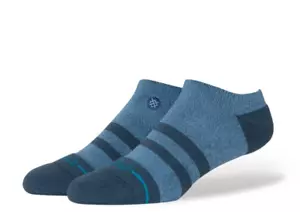 Calze casual Stance adulto blu navy alla caviglia cotone cuscino righe joven taglia M 6-8,5 - Foto 1 di 1