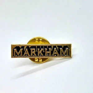 MARKHAM Pin Ultra '93 Gold Tone Lapel Enamel Collectible - Picture 1 of 3