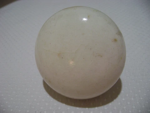 Victorian Reclaimed White Porcelain Door Knob Old Vintage Edwardian 2.25" Cover