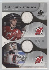 2005 SP Game Used Edition Authentic Fabrics Dual Patrik Elias Martin Brodeur HOF