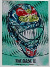 2002-03 BETWEEN THE PIPES MASKS II #M-9 MARC DENIS Columbus Blue Jackets