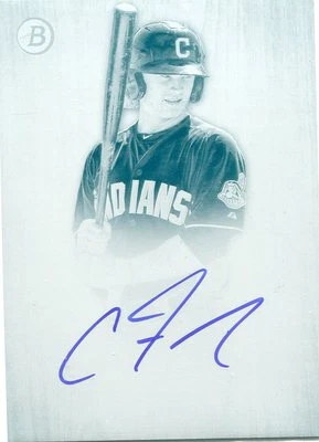 2014 bowman inception clint frazier auto card PARALLEL 1/1 - Image 1 of 2