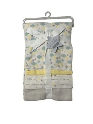 Paquete de 4 mantas de franela para recepción Little Beginnings Foto 1 de 2