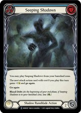 1x Seeping Shadows (Blue) - Rainbow Foil - Unlimited Edition New Monarch