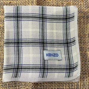 CLASSIC GRAY HANDKERCHIEF CHECK STRIPED ART COTTON MAN VINTAGE POCKET SQUARE 18" - Picture 1 of 3