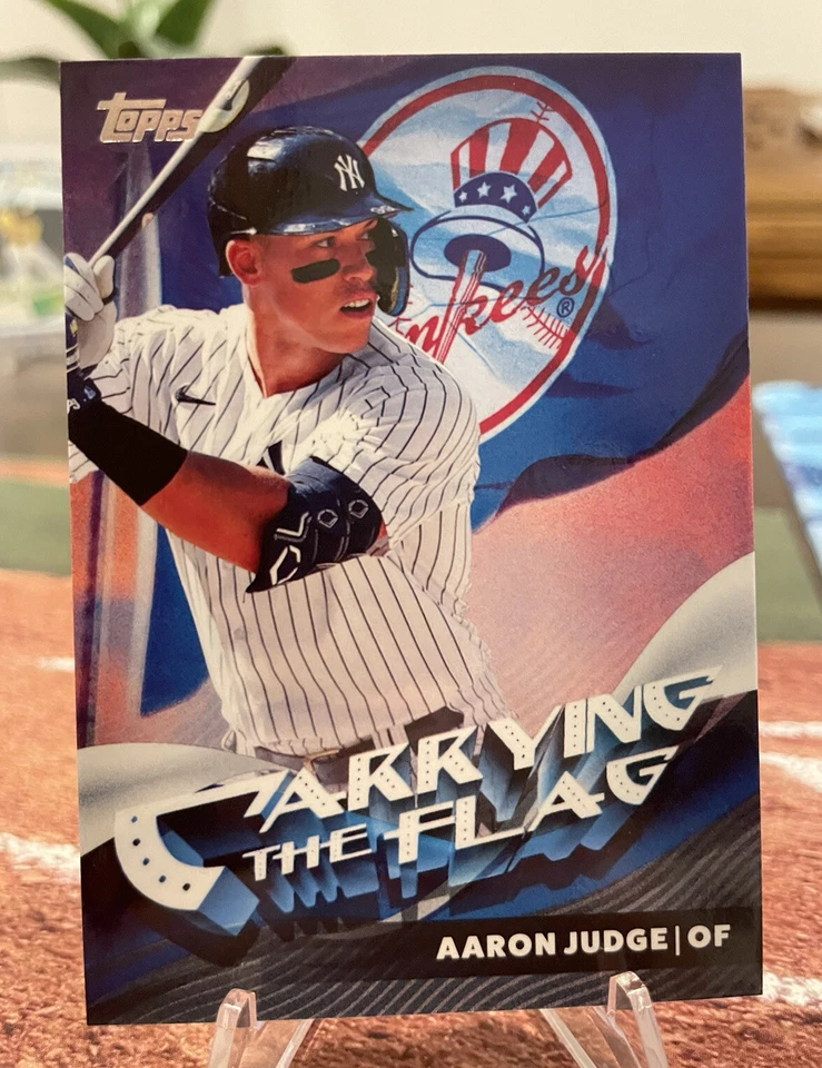 2023 Topps Flagship Collection Aaron Judge #CTF-18 Carrying The Flag SP #30/100 - Image 1 of 4