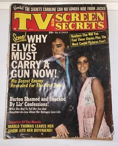 TV And Screen Secrets March 1971 Magazine Vol 2 No 1 Vintage Elvis Beatles - Picture 1 of 7