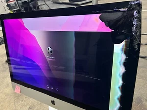 Apple IMAC A1419 Silver Retina 5K 27-inch Late 2015 I7 4GHz 32GB 1TB (DAMAGED) - Picture 1 of 12