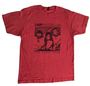 LADY ANTEBELLUM YOU LOOK GOOD TOUR 2017 RED TEE SHIRT SIZE LARGE - Picture 1 of 4