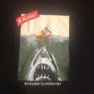 Extra Large Narragansett Lager Bier Shirt Jaws Crush It Like Quint Shark XL - Bild 1 von 5