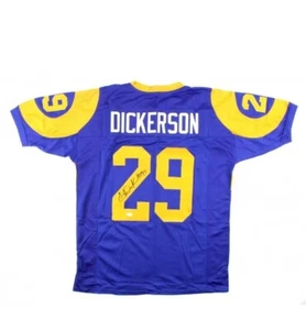 ERIC DICKERSON SIGNIERT SIGNIERT LOS ANGELES RAMS MASSGESCHNEIDERTES TRIKOT JSA COA - Bild 1 von 3