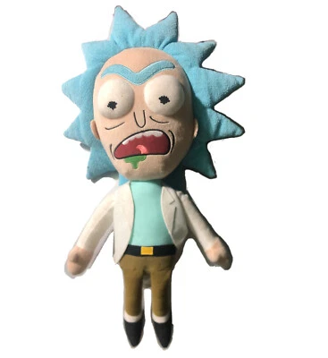 Rick & Morty Adult Swim 2017 Mad Plush 17” de alto 20” con red de dibujos animados para el cabello raro Foto 1 de 4