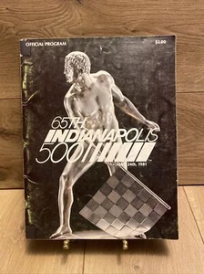 65th Indianapolis Indy 500 Official Program 1981 + Poster - No Score Card Lineup - Bild 1 von 10