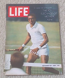 Life Magazine Cover Only ( Arthur Ashe ) September 20, 1968 - Picture 1 of 1