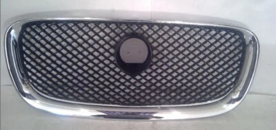 2012 2013 2014 2015 JAGUAR XF UPPER BLACK MESH GRILLE OEM CX23-8A100-AA Foto 1 de 4