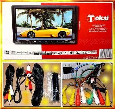 Tokai LAR5751 Autoradio CAR DVD MPEG4 USB SD 7" MP3 RDS Camera IN Woofer OUT - Bild 1 von 2