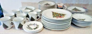LYNNS HEILIGER BAUMMUSTER WEIHNACHTSTELLER SET FÜR 8 (50 STCK.) AUSGEGEBEN 1994-1995 - Bild 1 von 9