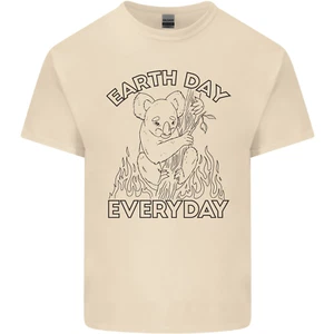 Koala Bear Earth Day Everyday Climate Change Mens Cotton T-Shirt Tee Top - Picture 1 of 99