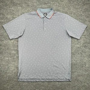 Footjoy Shirt Mens L Gray Push Play Print Golf Performance Stretch Casual - Picture 1 of 8