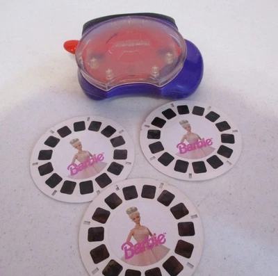 View-Master-Visor 3D-Precio Fisher-2002-3 Barbie-Carretes-Vintage-Funciona Foto 1 de 4