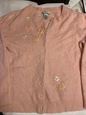 Suéter Imari By Reference Point Rosa Mezcla Angora Embellecido Talla Grande Foto 1 de 4