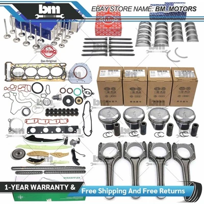 Engine Overhaul Pistons Kit Oversize Φ83mm / Φ23mm FOR VW Audi  1.8 TFSI CDA CDH - Image 1 of 4