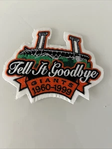 1960 1999 San Francisco Giants Tell It Goodbye NOT STORE BOUGHT Jersey Patch - Picture 1 of 4