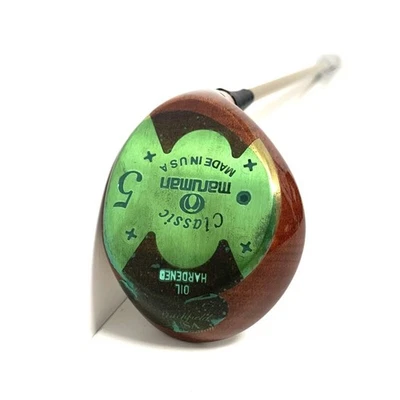 Maruman Classic Persimmon 5 Wood - Parsec Gold '5' Stiff Flex Shaft - Image 1 of 4